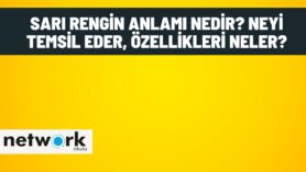 Sarı Rengin Anlamı Nedir